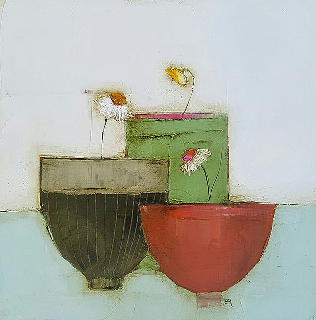 Eithne  Roberts - Red, green and brown